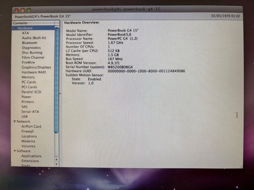Apple PowerBook G4 15” OSX 10.5 + Apple charger - Picture 12 of 13