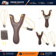 Ergonomic Wooden Slingshot with High-Quality Rubber Bands - Secure and Reliable