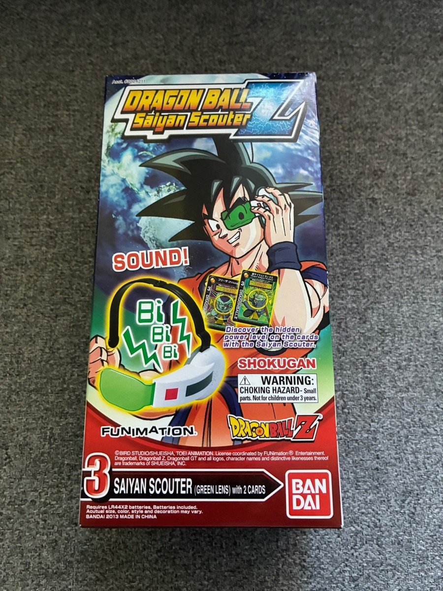 Bandai Dragon Ball Z Saiyan Scouter Green Lens w/ 2 Cards New | eBay