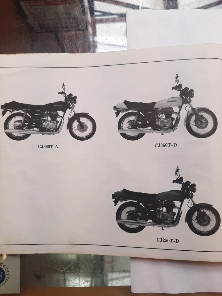 HONDA CJ250 T CJ360 T SERVICE AND PARTS PROMOTION 2 PARTS LIST £29.99 USED GOOD - Image 2 of 4