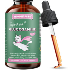 Premium Liquid Glucosamine for Cats - Hip  Joint Cat Supplement   2oz