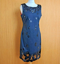 Per Una Dress Sequin Pencil Grey Lace Sleeveless Knee Length Party UK 12 New £79