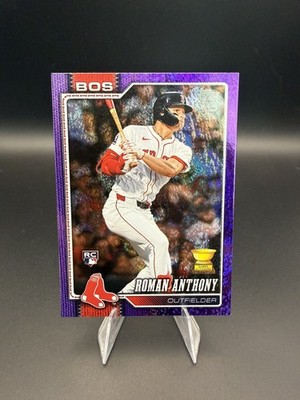 2026 Topps Roman Anthony #189 Purple Rainbow Foil /250 Rookie Red Sox