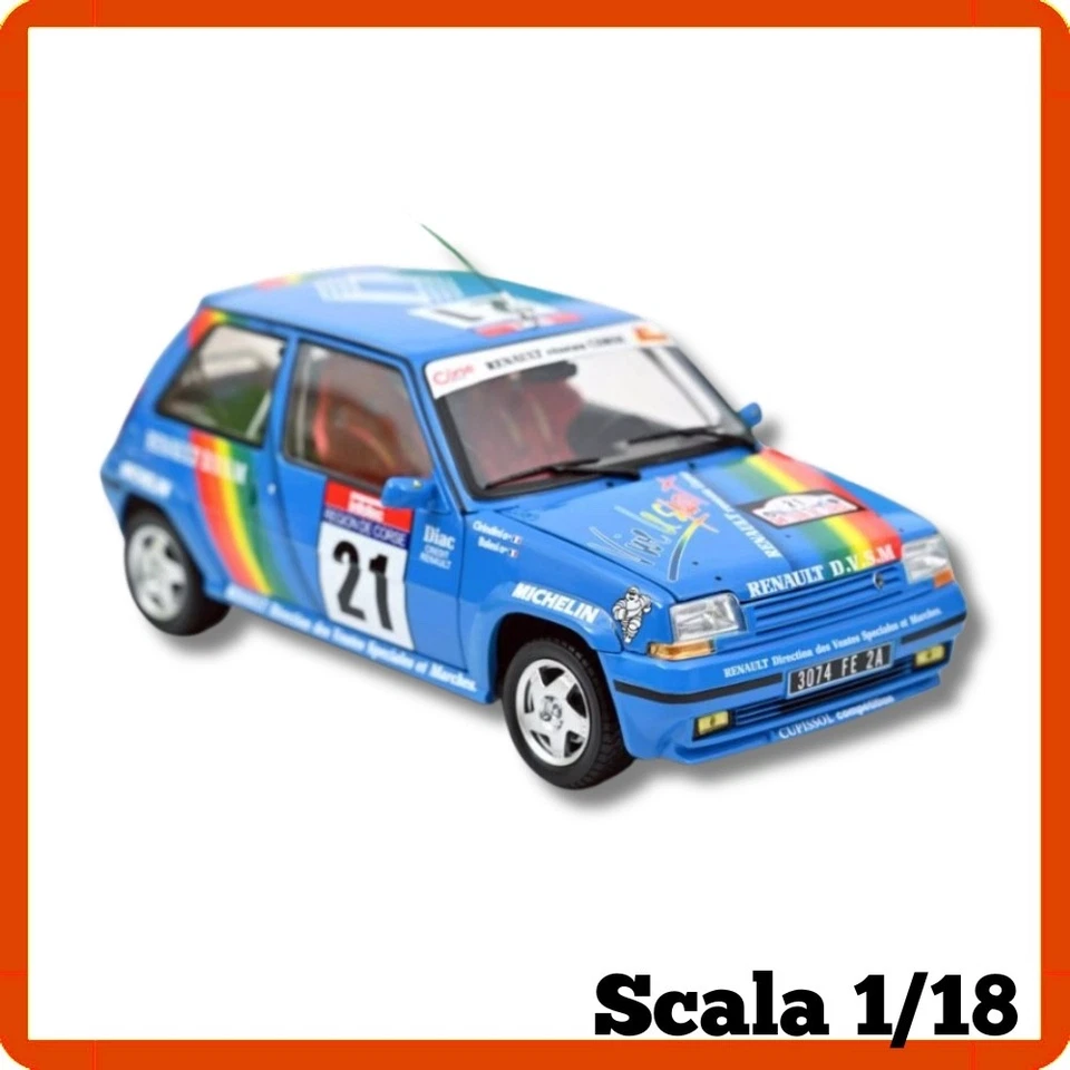 Modellino auto statico modellini scala 1/18 RENAULT 5 GT TURBO 1990 Norev 185217 - Immagine 4 di 4