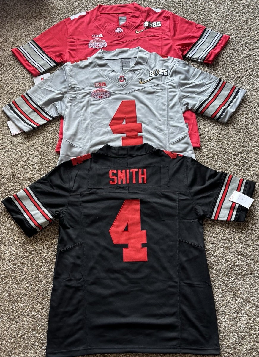 Jeremiah Smith #4 Ohio State National Championship GOLD SWOOSH