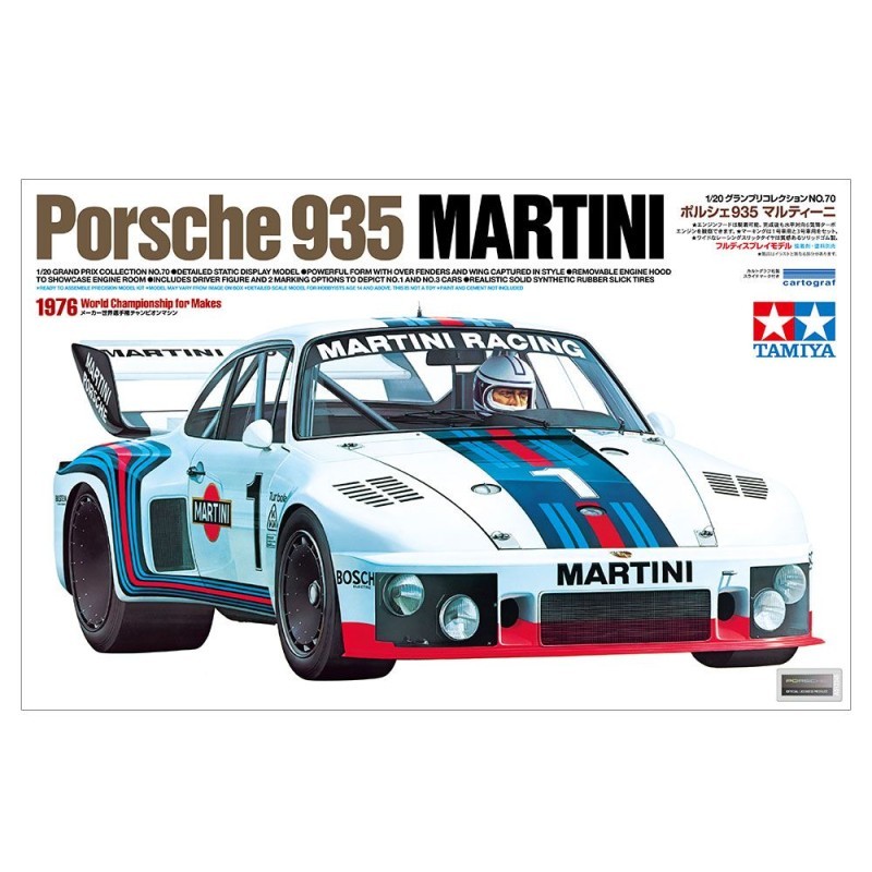 Maquette Porsche 935 Martini 1/20 Tamiya 20070 à monter pour collectionneur