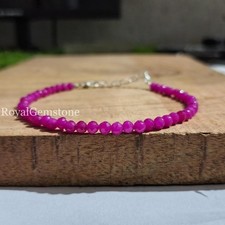 Pink Opal Beads Bracelet, Dainty Opal Bracelet, Opal Gemstones Beaded Bracelet