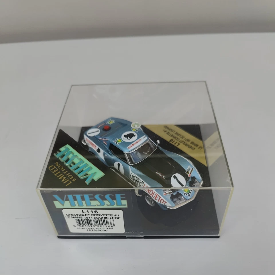 Vitesse L116 Chevrolet Corvette #1 Le Mans 1971 Racing 1/43 Ecurie Leopard Boxed — 第 4/4 张图片