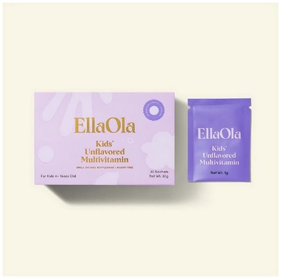 EllaOla Kinder Multivitamin ohne Geschmack. 30 Tage Vorrat. 