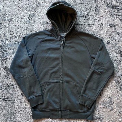 Carhartt Work In Progress WIP Chase Hoodie Grey Size XL Full Zip Gold Logo