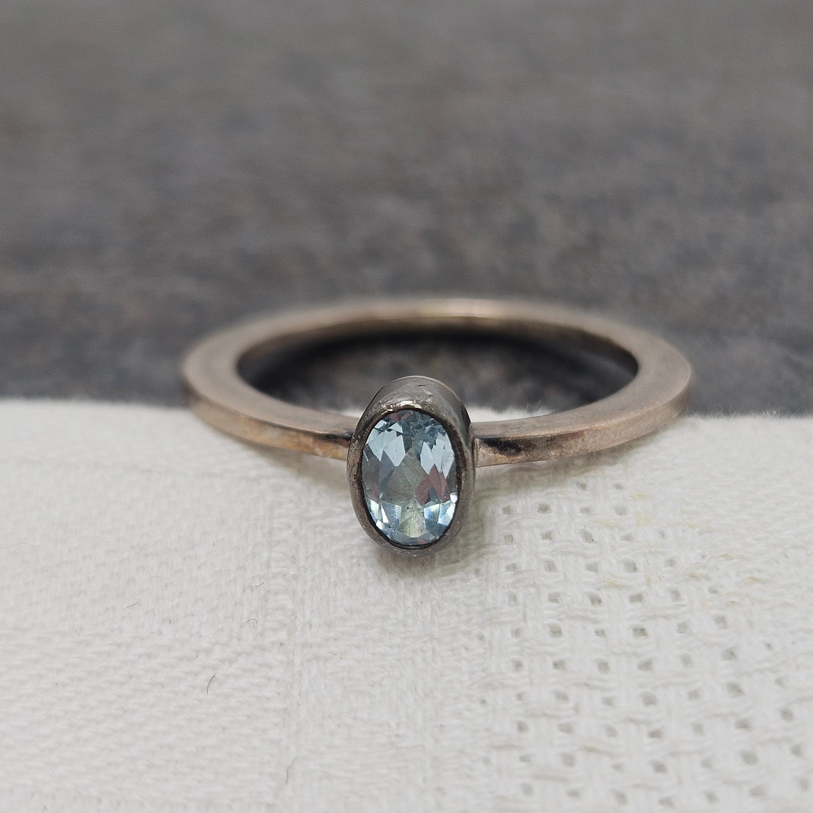 Vintage Sterling Silver 925 Stackable Ring Band O… - image 6