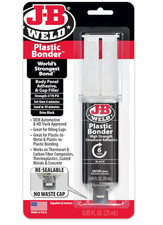J-B Weld 50139 Plastic Bonder Body Panel Adhesive,Gap Filler Syringe-Black-25ml