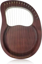Timeless Classic“OW”16-String Wooden Lyre Harp,Mahogany Wood String Instrume