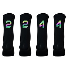 2 Pairs Reflective Road Cycling Riding Bicycle Bike XC MTB BMX Sport Ankle Socks
