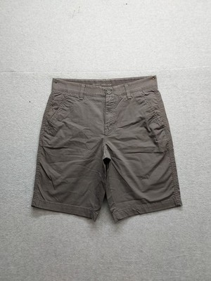 Marc Anthony Men Chino Short 29 Gray Flat Front Stretch Pockets Hiking Relaxed
