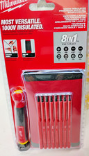 MILWAUKEE INSULATED PRECISION MULTI-BIT SCREWDRIVER, 2217, 8IN1,   B6 