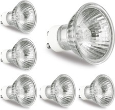 6 Pack GU10 Bulb 120V 50W Light Bulbs for Candle Warmer Lamp, GU10 C, MR16 New