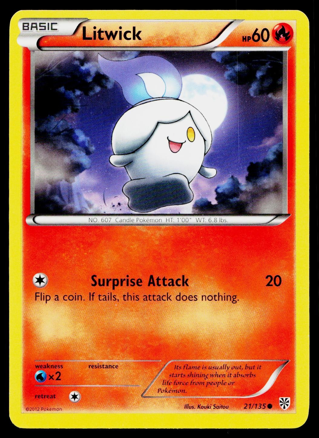 Litwick 21/135 Common Plasma Storm Pokemon Lightly Played