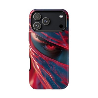 Phone Ink - iPhone | Galaxy | Pixel Case - Kinetic Ninja Cyber Red Glow