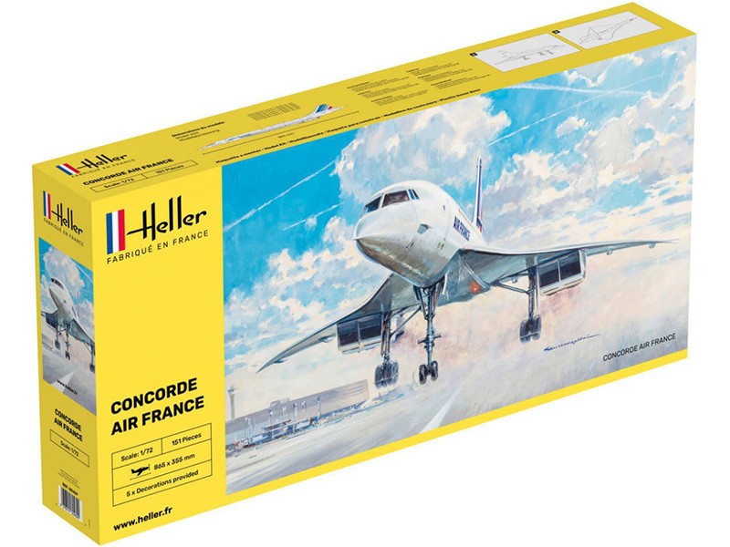 Concorde Air France HELLER maquette 1/72 le cadeau pour passionné d'aviation