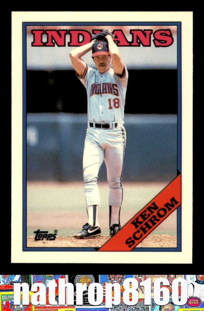 1988 Topps Tiffany #256 Ken Schrom  NM/NM+  Indians 20847