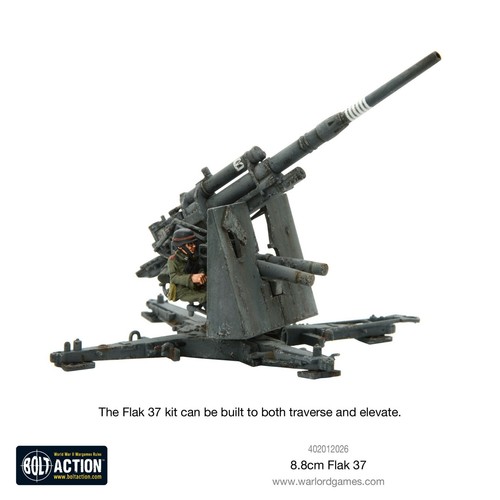 Bolt Action - 8.8cm Flak 37 - German Army - Anti-tank Gun- WWII - Warlord Games - Picture 7 of 10