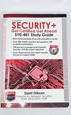 CompTIA Security+ SY0-401 Study Guide Get Certified Get Ahead Paperback Book