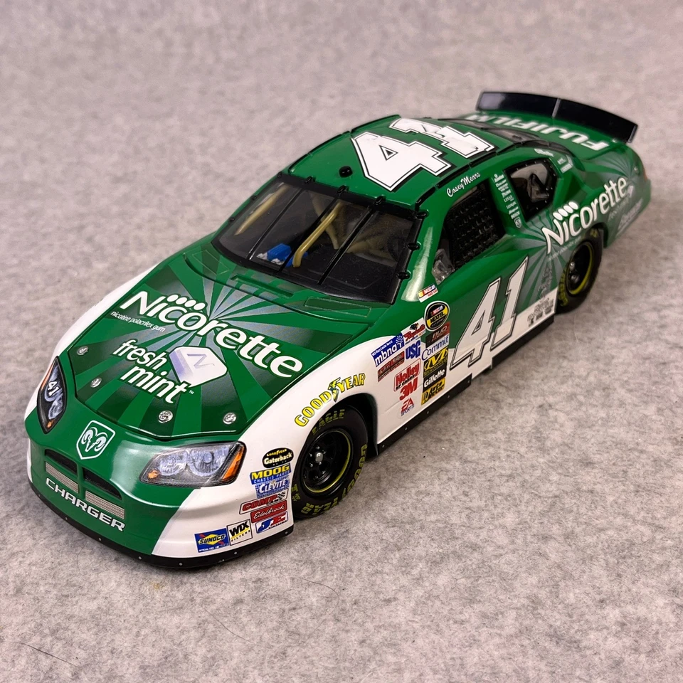 Casey Mears #41 Nicorette Fresh Mint 2005 Dodge Charger 1:24 ARC NASCAR Diecast - Image 3 of 4