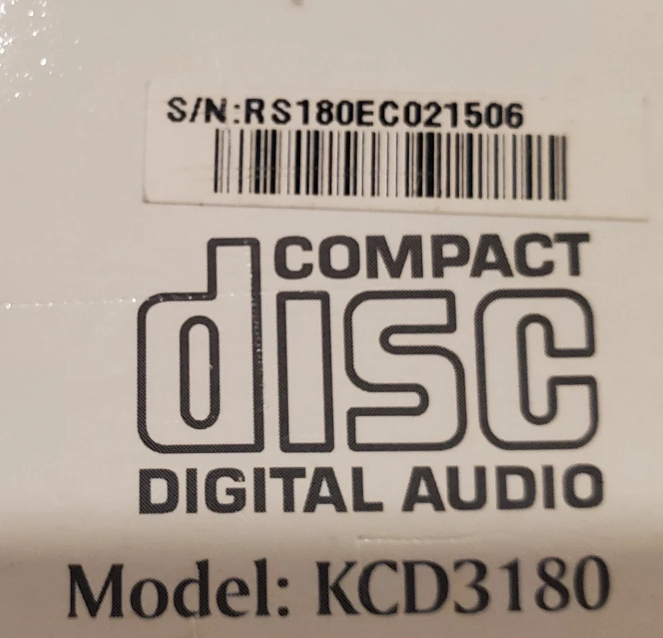 NEW Audiovox KCD3180 Undercabinet Kitchen CD Clock Radio, NIB (New In Box) - Image 4 of 4