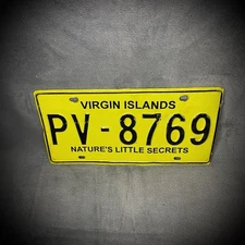 US Virgin Islands License Plate Nature’s Little Secrets PV-8769