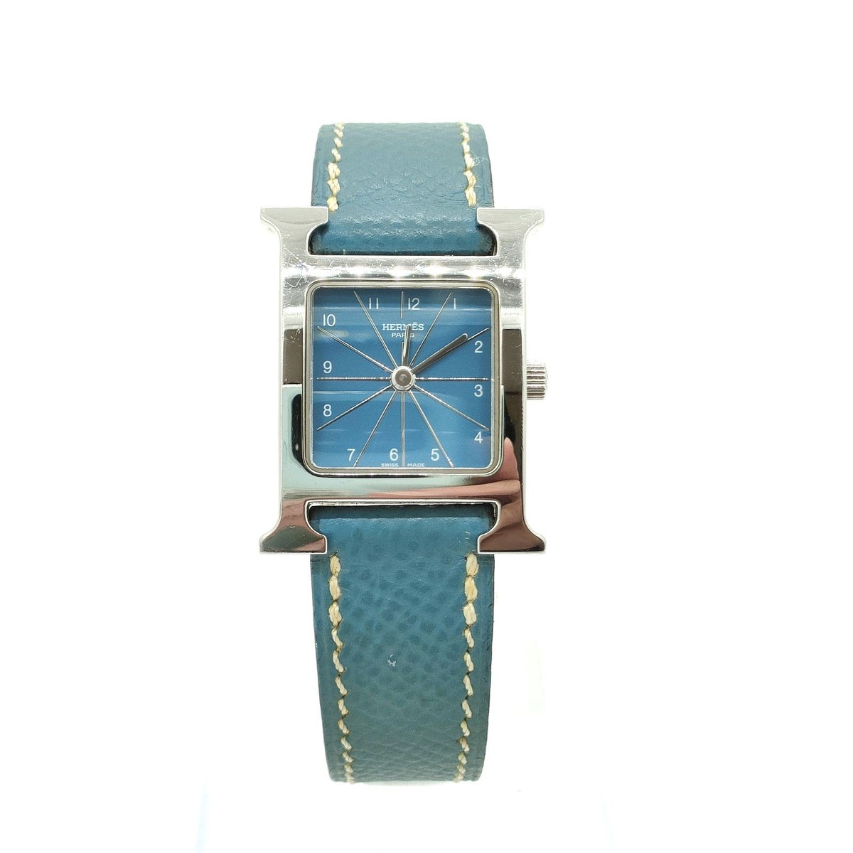 Hermès Heure H HH1.210 Hermes Watch HH1.210 21mm Women's Blue 2317540 | eBay