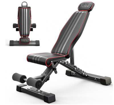 Yoleo Adjustable Weight Bench 660LB Foldable Workout Bench