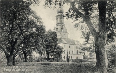 Ak Jever in Oldenburg Friesland, Schlosspark, Schloss, Bäume,... - 4695002