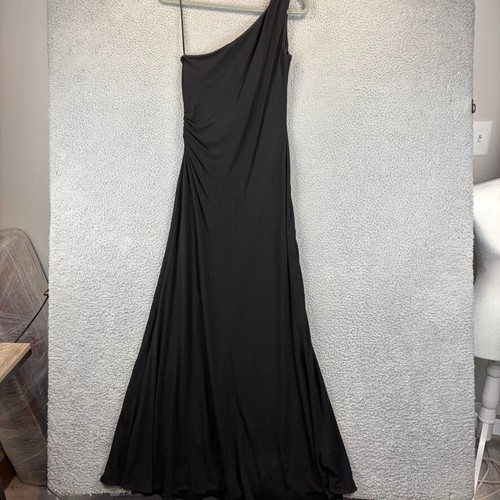 Y2k One Shoulder Gown Sz 8 Cocktail Formal MOB Evening Sexy Ruched $198 Talbots - Picture 11 of 12