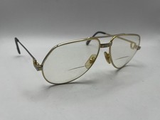 Cartier PARIS occhiali da pilota vintage dorati ROMANCE SANTOS 56/14 lunghezza 130