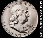 1962-D Franklin Half Dollar - Choice Gem Brilliant Unc  Lustrous  #J8763