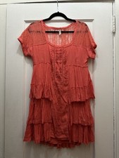 Free People Sunbeams Tiered Lace Mini Dress