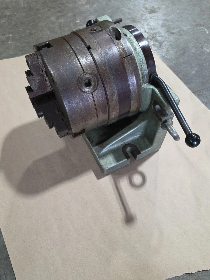 INDEXADOR BISONTE 8" SUPER ESPACIADOR 3 MORDAZAS CON MORDAZAS REV HORIZONZ-VERT 24 DIVISION BRIDGEPORT Foto 4 de 4