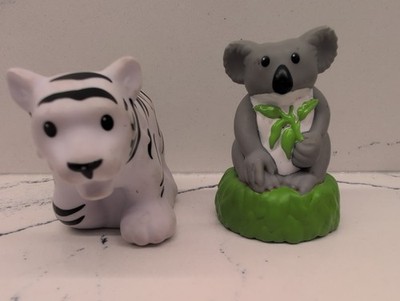 Mattel Fisher Price Zoo Talkers Little Peoples White Tiger Koala Animal Figures