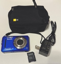 Kodak PIXPRO FZ53 Digital Camera Blue, 16MP, 5X Zoom, with Charger and SD Card