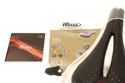 Selle Italia Flite Gel Flow Saddle Ti Rail Black Perforated