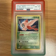 2006 Pokemon ex Crystal Guardians Celebi #100 Gold Star Holo PSA 8 *SWIRL* on eBay