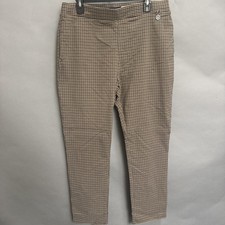 Tommy Hilfiger Women's Bottoms Stretch PullOn Tapered Plaid Pants Sz XL