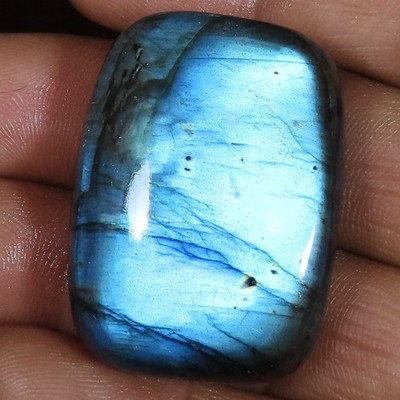 (27x37x9 MM) 105.45 Karat Natürlich Blau Labradorite Kissen Form Lose Edelstein