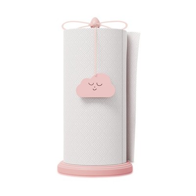 HOTCAN Pink Paper Towel Holder with Beer Bottle Opener   Beech Wood 