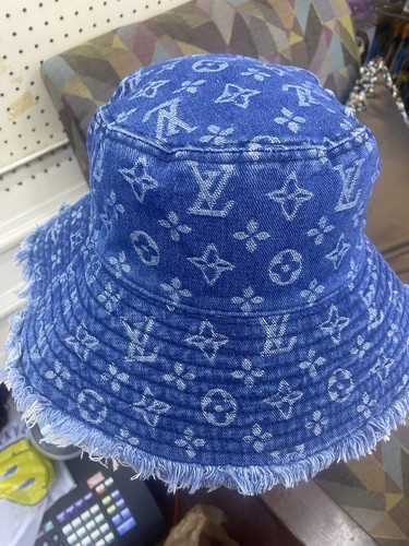 Louis Vuitton Monogram Bucket Hat  Blue  Women