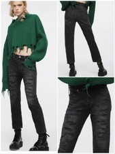 DIESEL Aryel 084XZ Women's Jeans W29 L30 Regular Fit Distressed Cotton Blend *