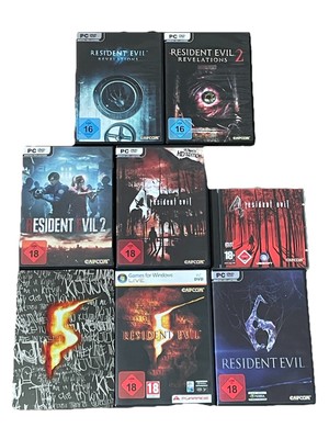 PC Resident Evil 2 4 5 6 Revelations Spiele Sammlung Konvolut Computer Games HD