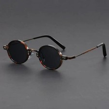 Vintage Fashion Sun Glasses Trendy Glasses UV400 Round Sunglasses Man New Fashio