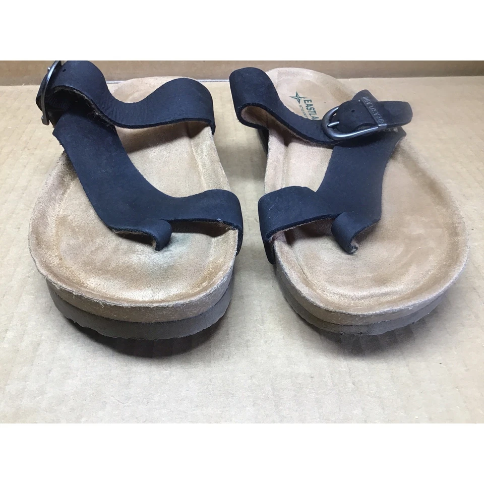 Sandalia Tanga Eastland Shauna Negra Correa Ajustable 7 7M Foto 3 de 4